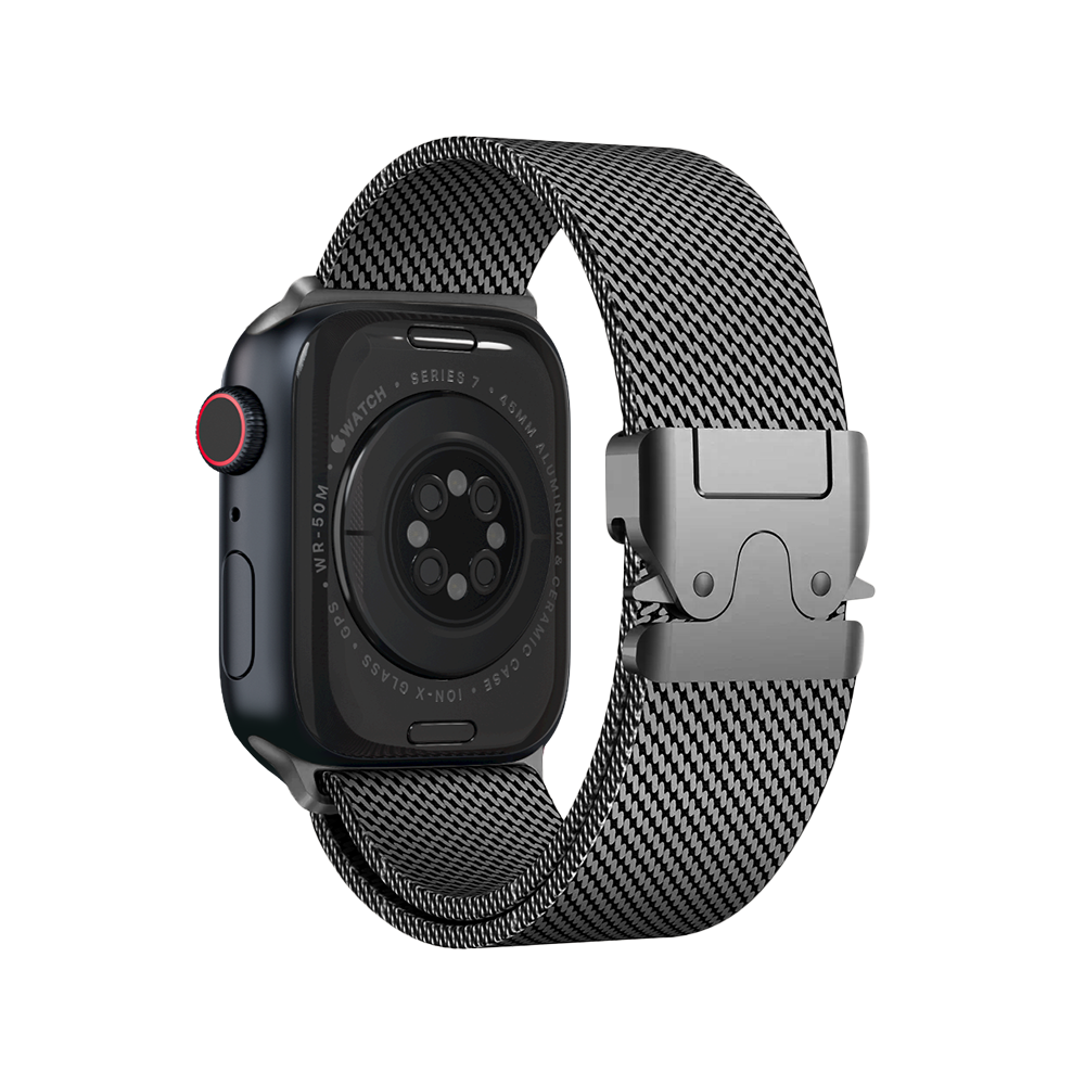 Pulseira de Metal Milanês para Apple Watch Chumbo