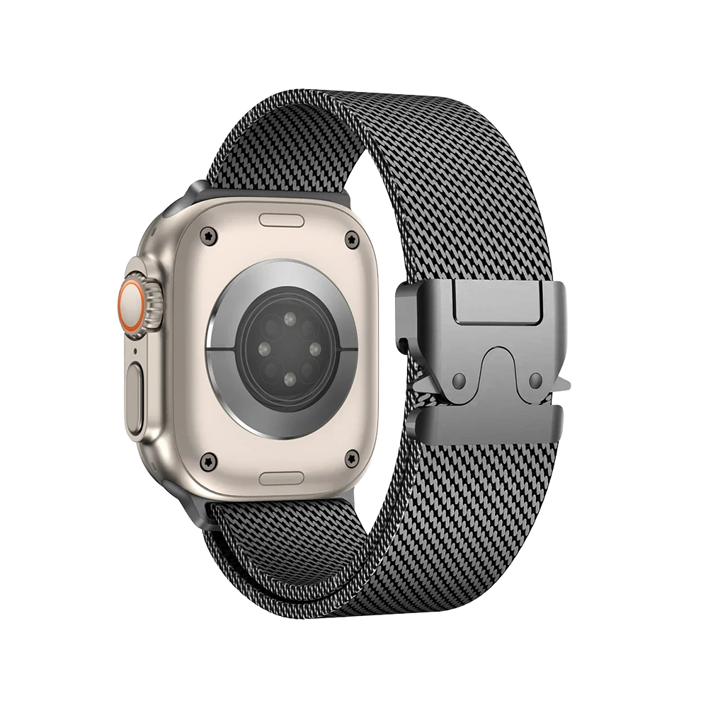 Pulseira de Metal Milanês para Apple Watch Chumbo
