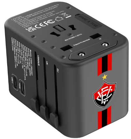 Adaptador Universal de Tomadas 3 USB e 2 Type-C - Vitória