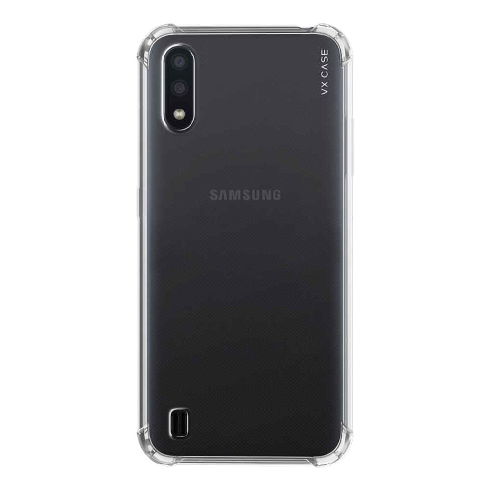 Capa Galaxy A01 Silicone Anti Shock Transparente