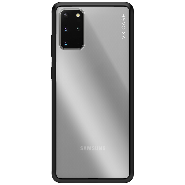 Capinha de Celular transparente com borda preta VX Case para Samsung Galaxy S20 Plus