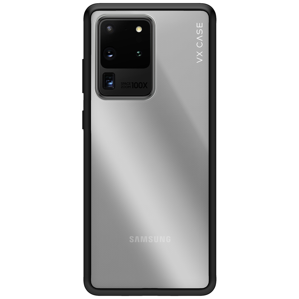 Capa Galaxy S20 Ultra Transparente com Borda Preta