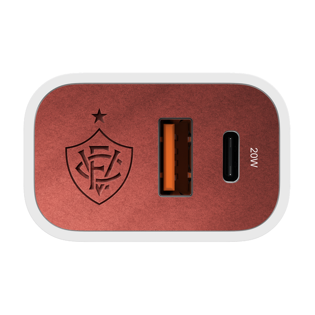 Carregador Turbo 1 USB 1 Tipo-C 20W Branco - Vitória