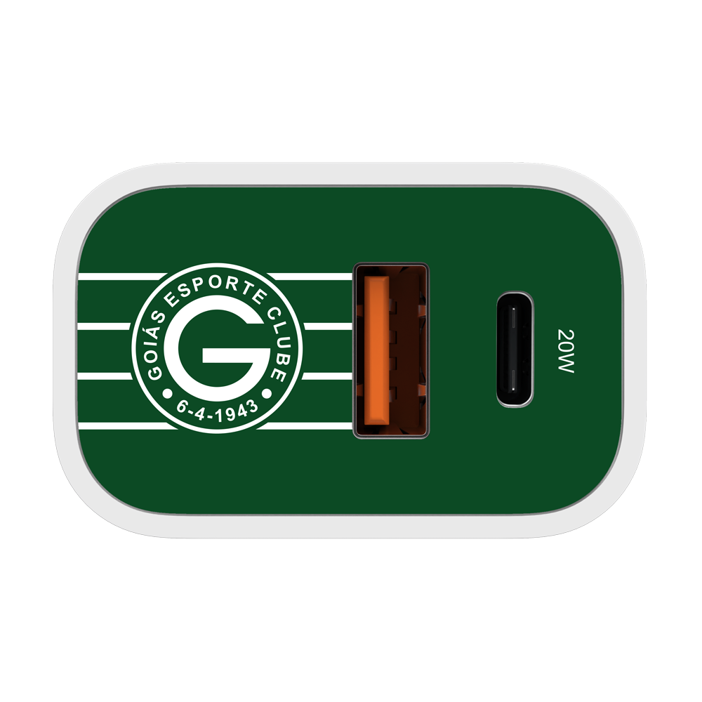 Carregador Turbo 1 USB 1 Tipo-C 20W Branco - Goiás