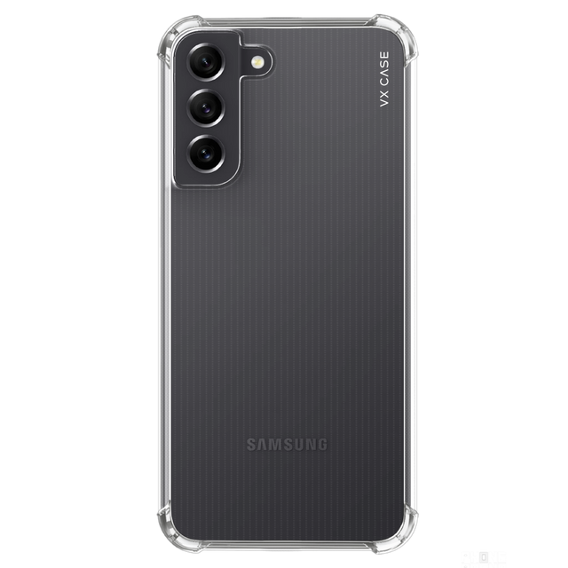 Capinha de Celular de silicone rígido preta VX Case para Samsung Galaxy S21 FE