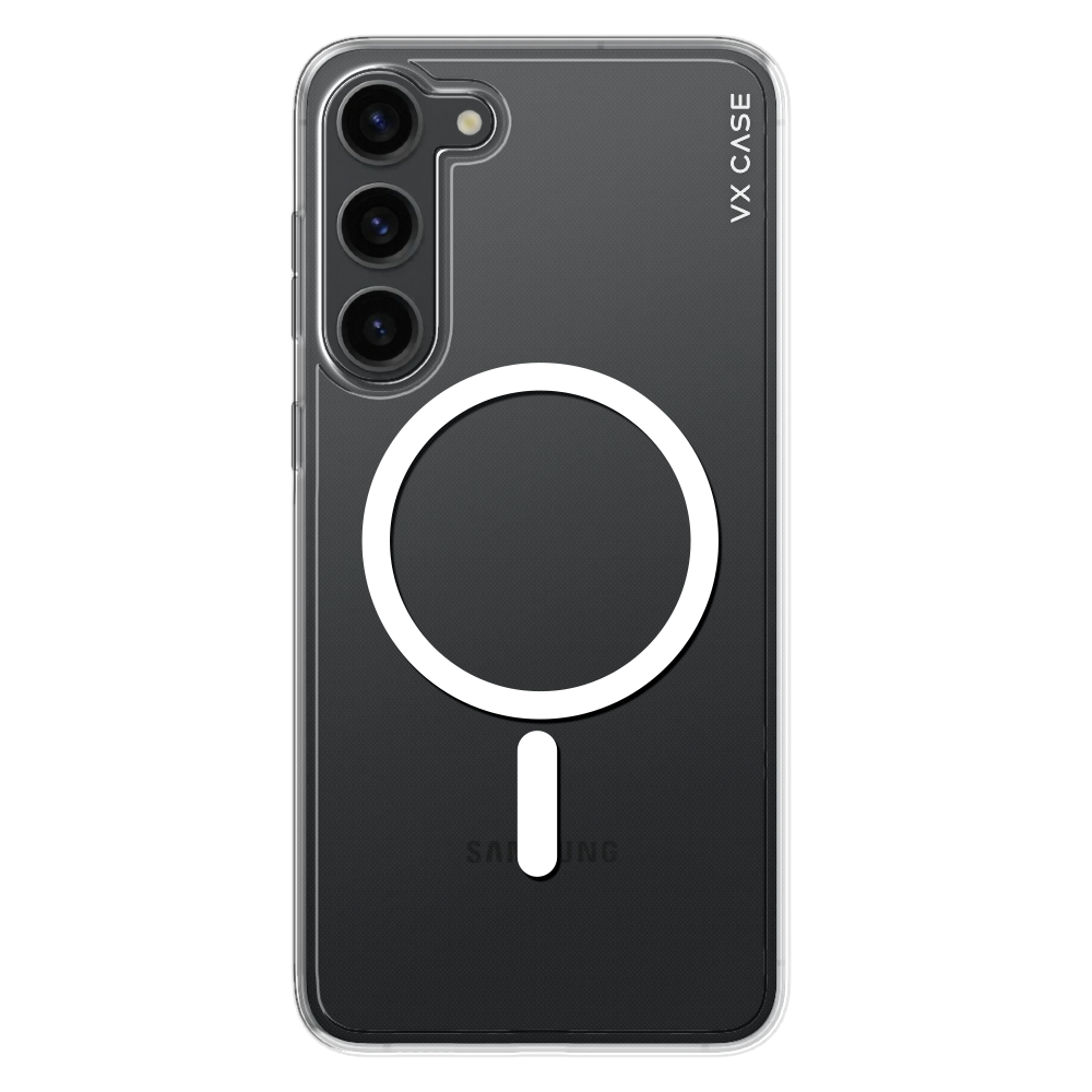 Capa MagSafe para Galaxy S23 Plus Transparente - Silicone Rígida