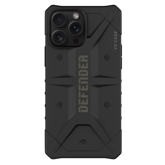 Capinha de Celular Defender preta VX Case para iPhone 15 Pro