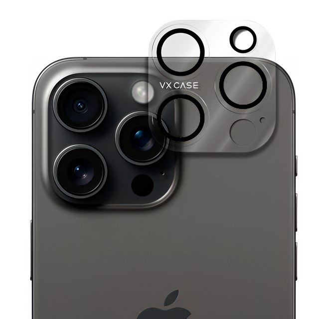 Película de câmera Premium transparente VX Case para iPhone 15 Pro e Pro Max