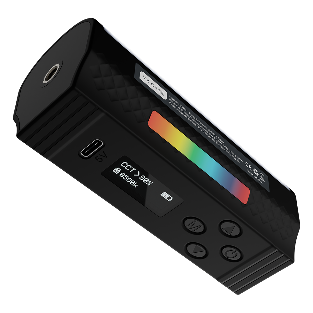 LED Stick VX Case Mini Bastão Luminoso - Preto