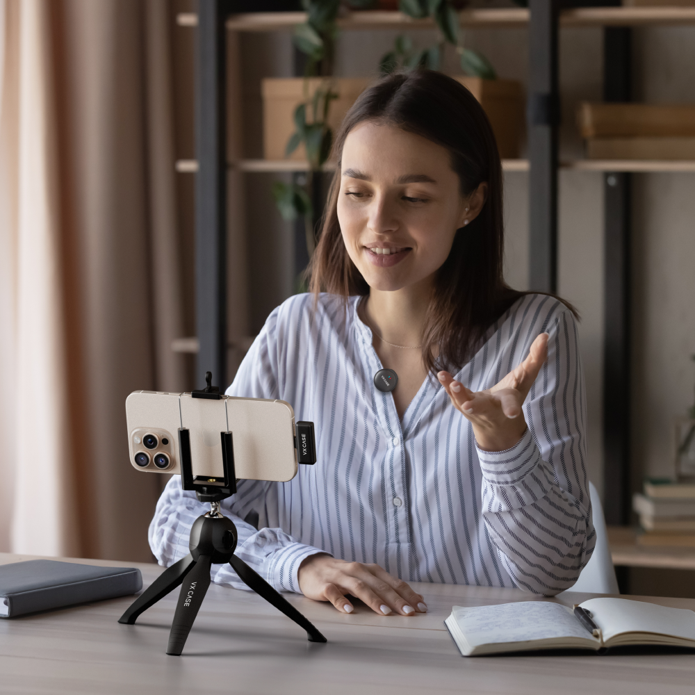 Microfone de Lapela Sem Fio com Fixação Magnética USB-C - Mag Clip