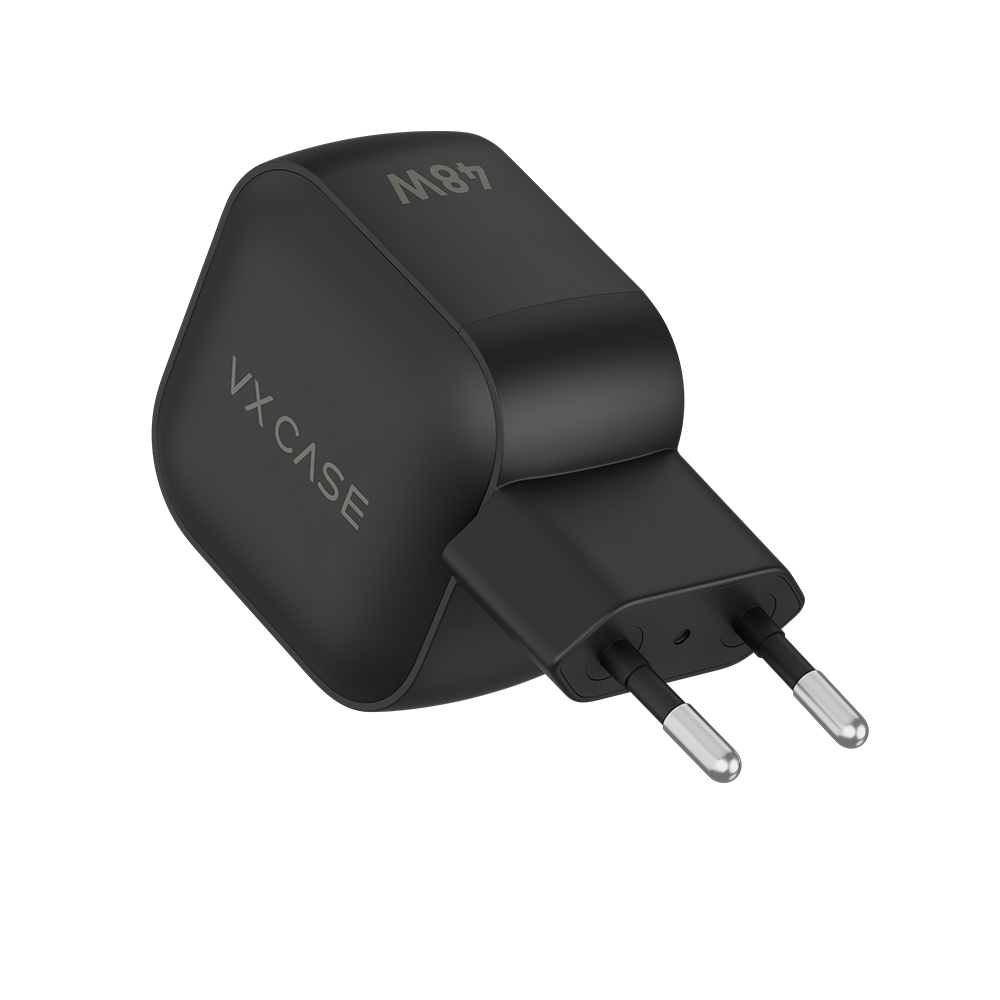 Adaptador de Carga Turbo 2 Tipo-C Striker 48W - Preto