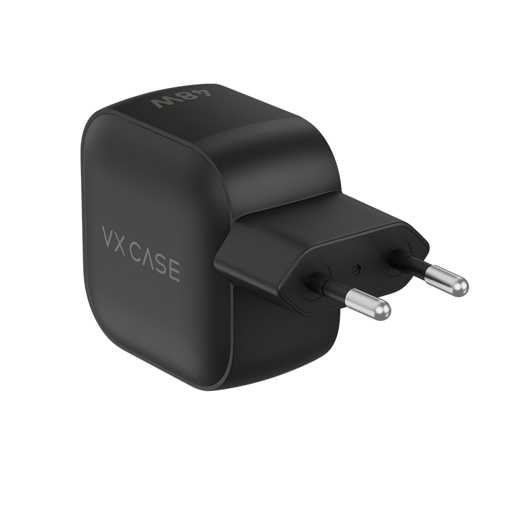 Adaptador de Carga Turbo 48W 2 Tipo-C Striker Preto - Remo