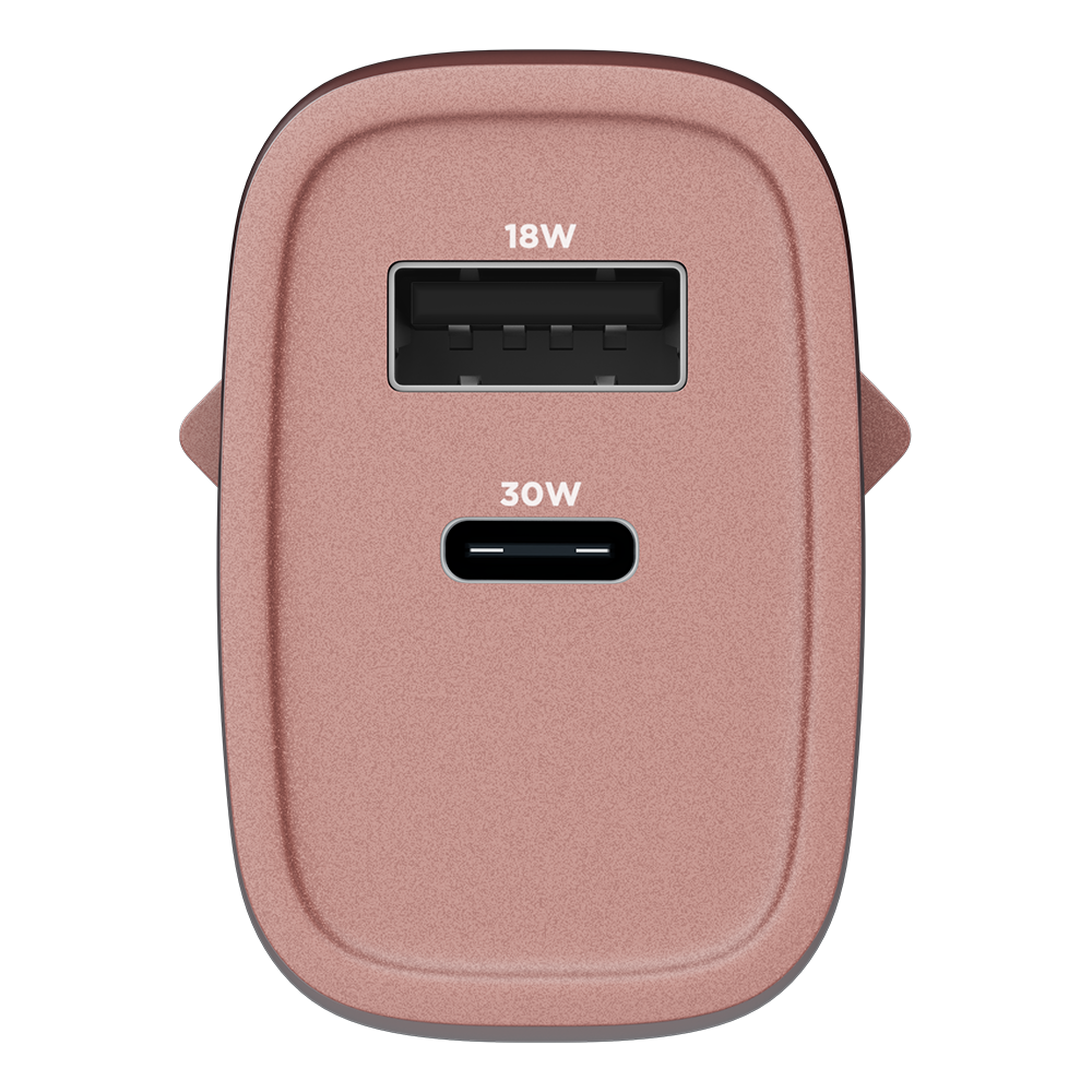 Carregador Turbo PD 30W com 2 portas USB e Type C - Mini Boost