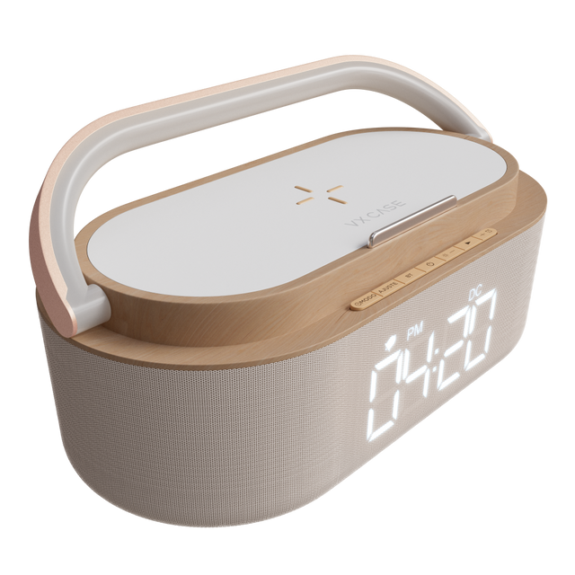 Clock Charger Pro 15W VX Case - Bege e Rosé Gold