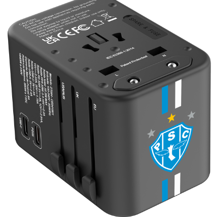 Adaptador Universal de Tomadas 3 USB e 2 Type-C - Paysandu