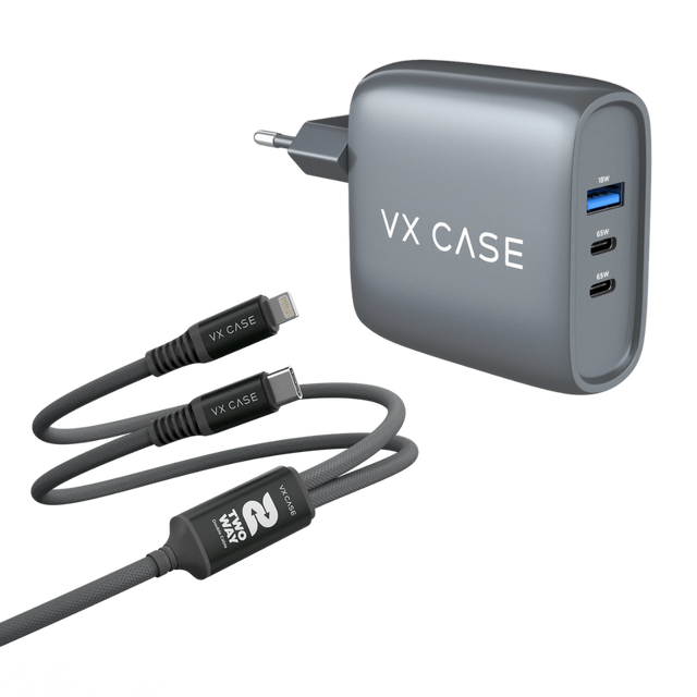 Kit Carregue Mais Ao Mesmo Tempo: Carregador Turbo 32W/65W + Cabo Dragon