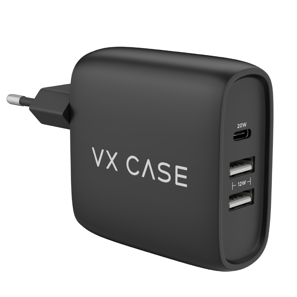 Adaptador de Carga Turbo 2 USB + 1 Tipo-C PD 32W