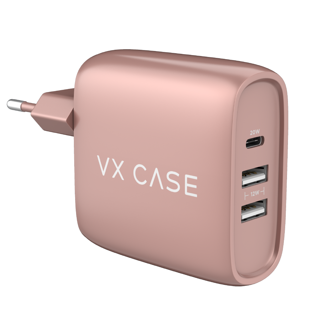 Adaptador de Carga Turbo 2 USB + 1 Tipo-C PD 32W