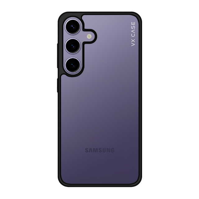Capa para Galaxy S25 - Transparente com Bordas Pretas - Jet Black