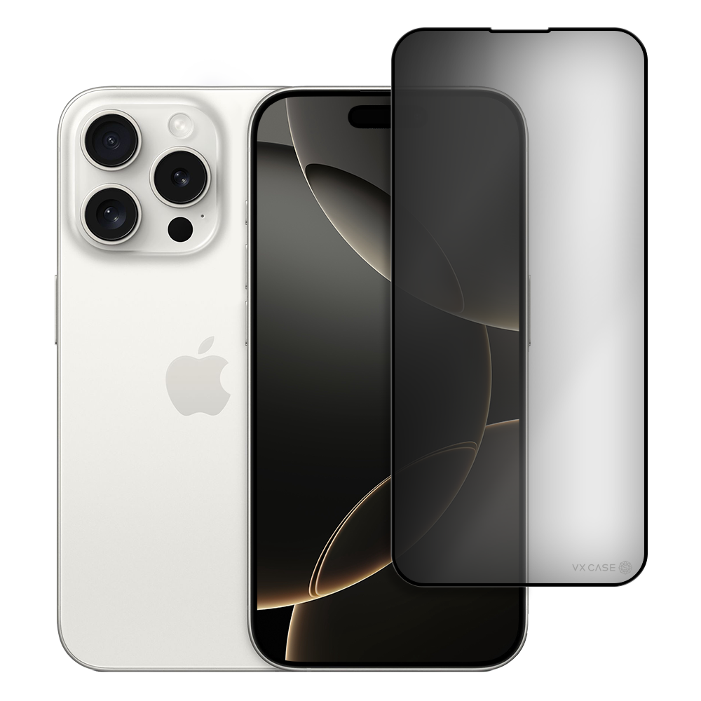 Película de Privacidade Anti Impacto Para iPhone 16 Pro Max - Safira