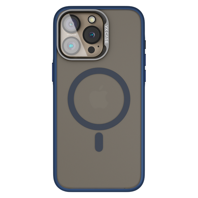 Capa Magsafe para iPhone 15 Pro Max - Blue com Fundo Fosco - Titanium