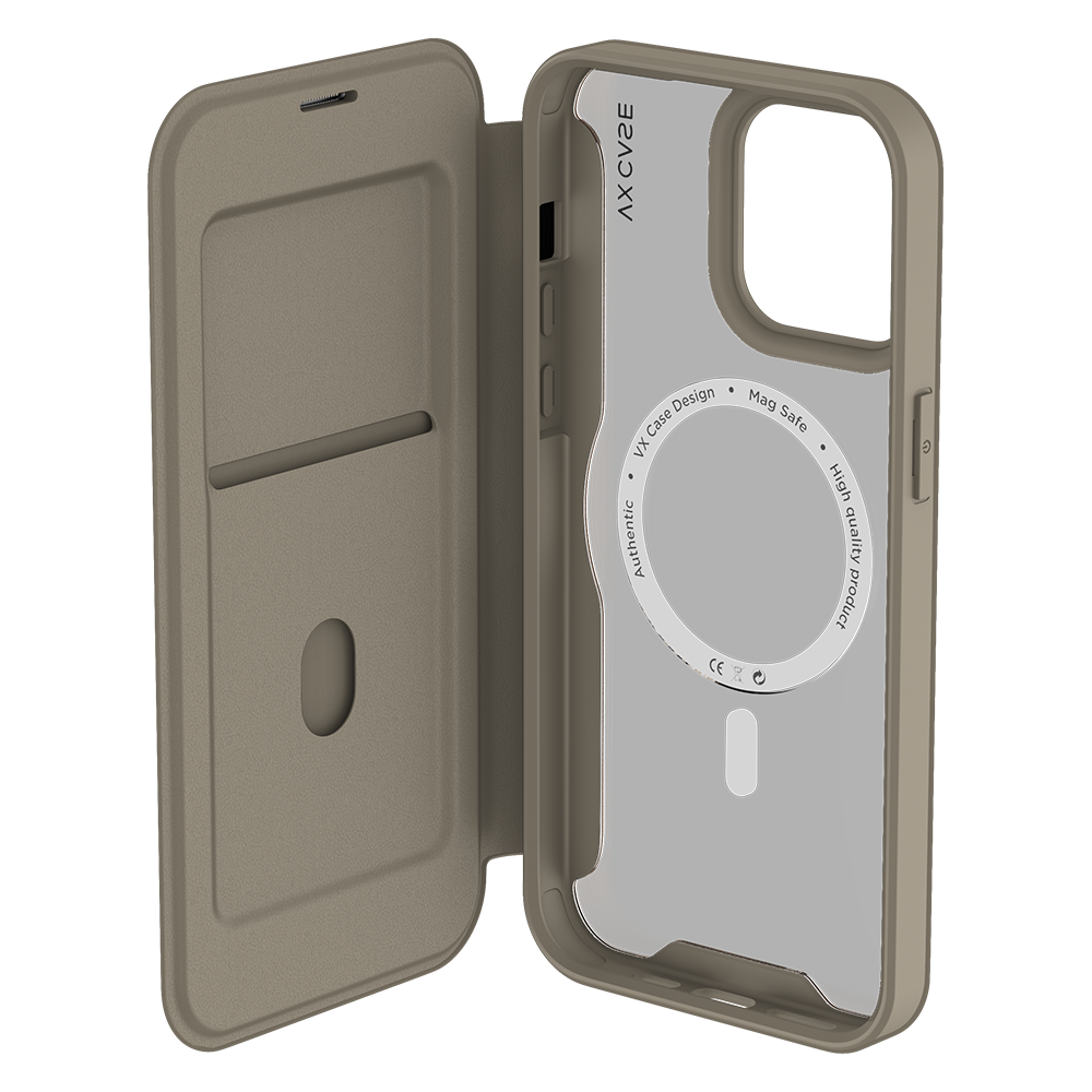 Capa Carteira MagSafe para iPhone 15 Pro Max Bege - Limited