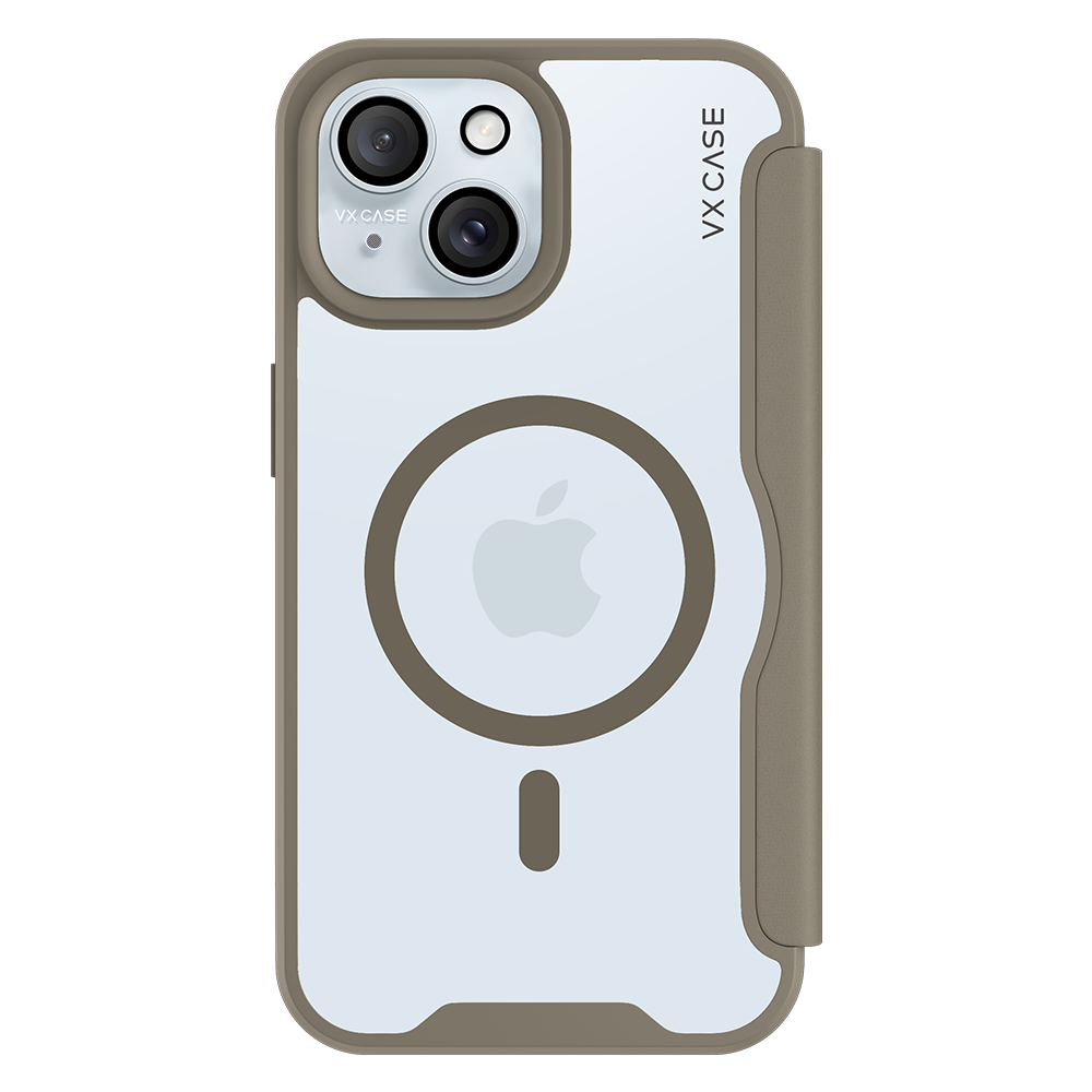 Capa Carteira MagSafe para iPhone 15 Bege - Limited
