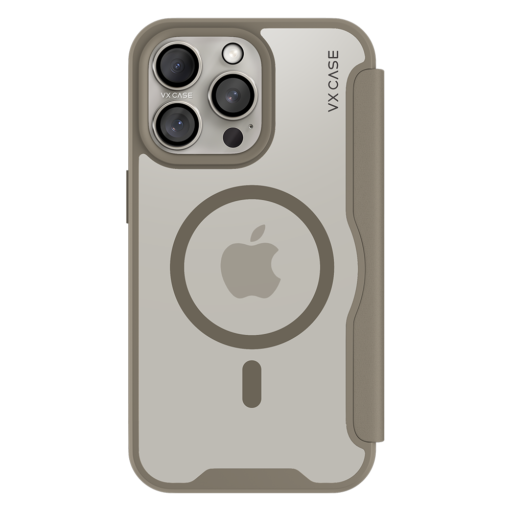 Capa Carteira MagSafe para iPhone 15 Pro Bege - Limited