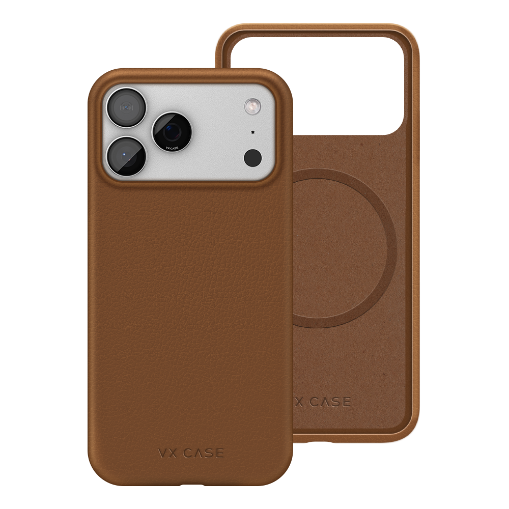 Capa MagSafe iPhone 17 Pro Max - Couro Marrom