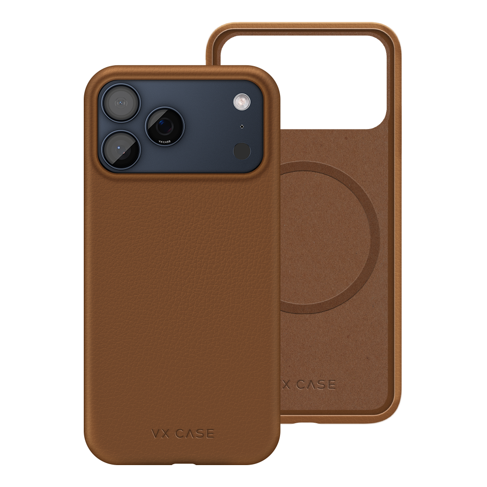 Capa MagSafe iPhone 17 Pro Max - Couro Marrom