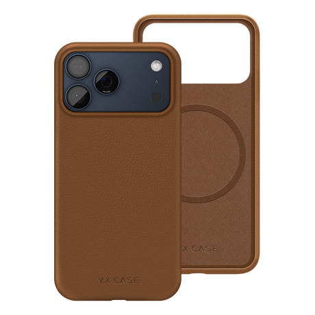 Capa MagSafe iPhone 17 Pro Max - Couro Marrom