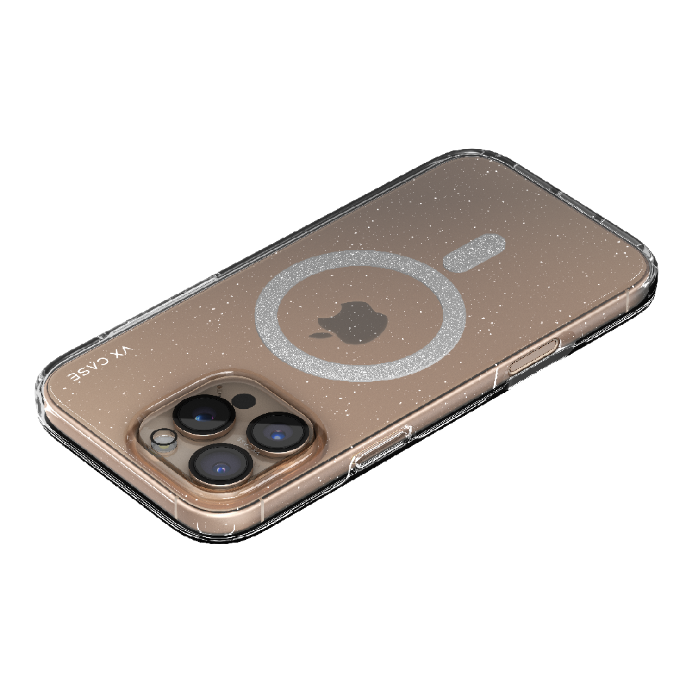 Capa Magsafe iPhone 16 Pro Max Transparente - Glitter
