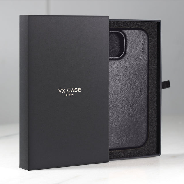 Capa Magsafe iPhone 16 Pro Max Couro Preta