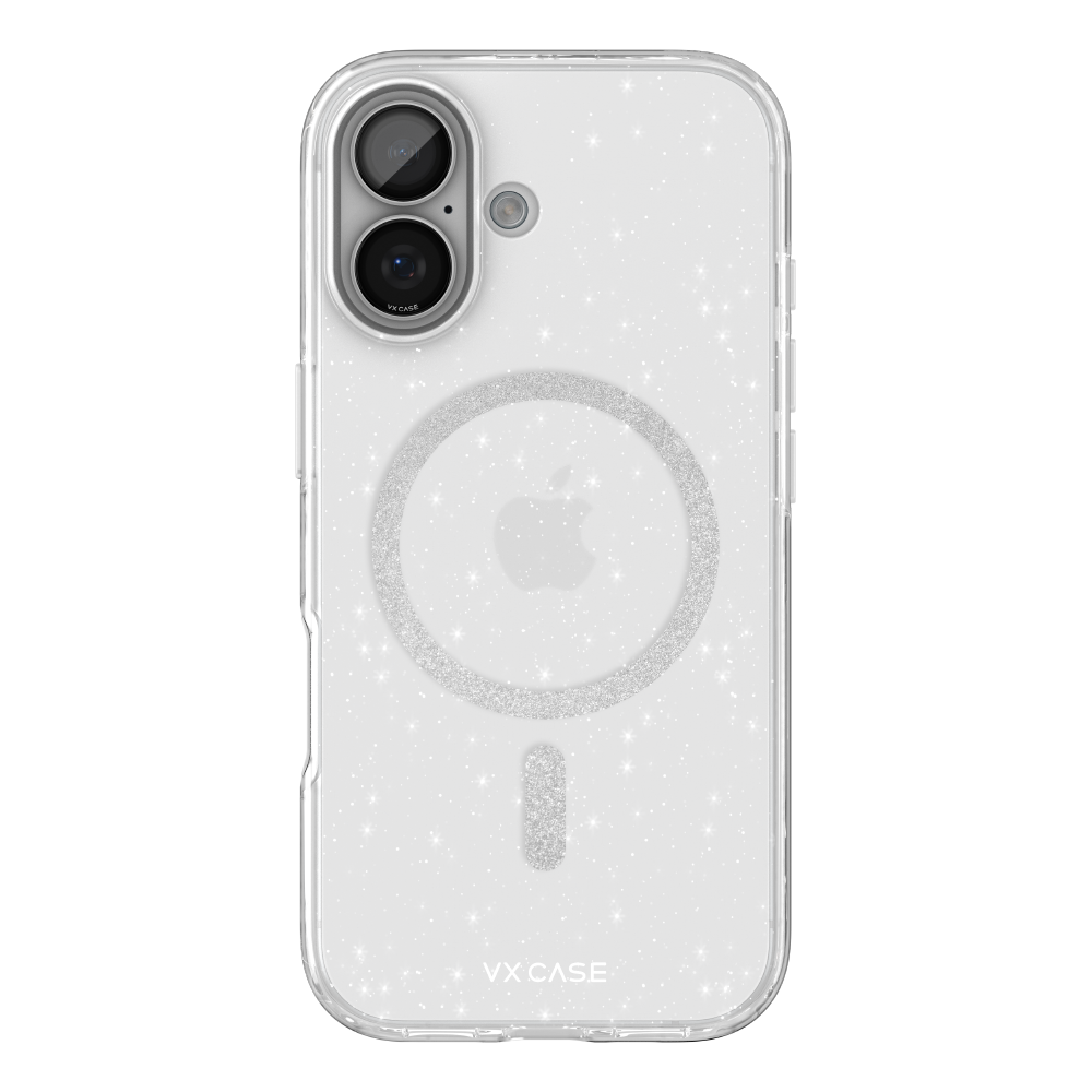 Capa MagSafe iPhone 17 Transparente - Glitter