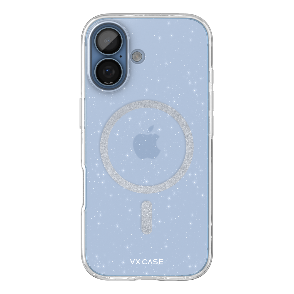 Capa MagSafe iPhone 17 Transparente - Glitter