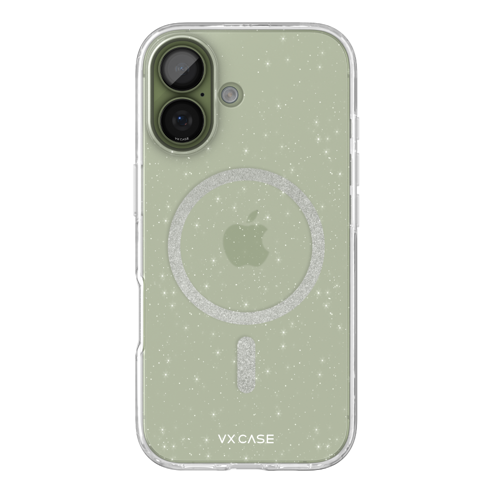 Capa MagSafe iPhone 17 Transparente - Glitter