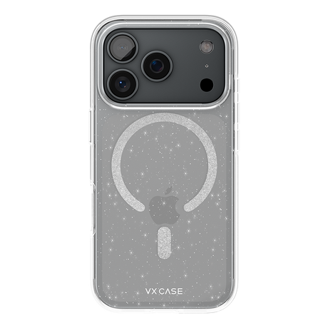 Capa MagSafe iPhone 17 Pro Transparente - Glitter