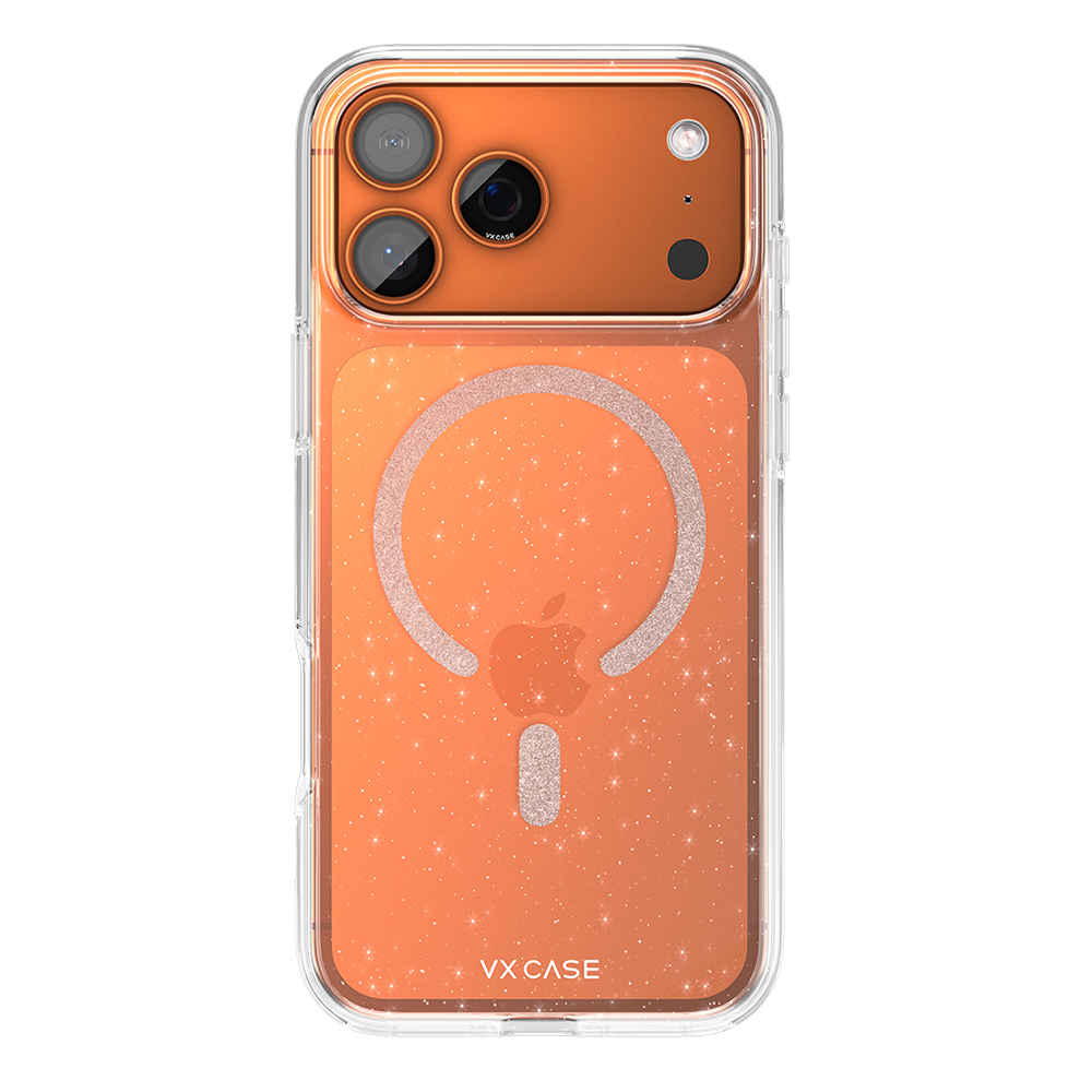 Capa MagSafe iPhone 17 Pro Max Transparente - Glitter