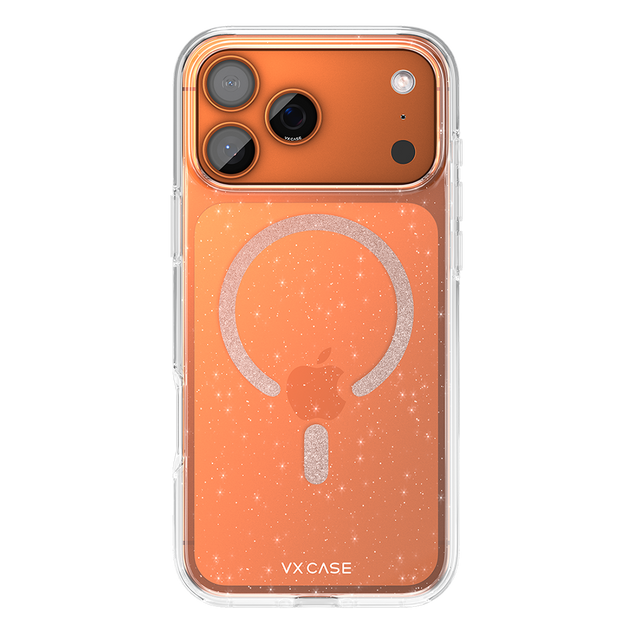 Capa MagSafe iPhone 17 Pro Max Transparente - Glitter