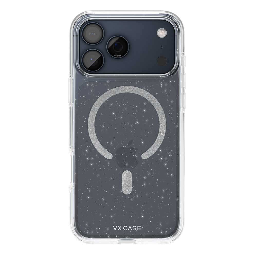 Capa MagSafe iPhone 17 Pro Max Transparente - Glitter