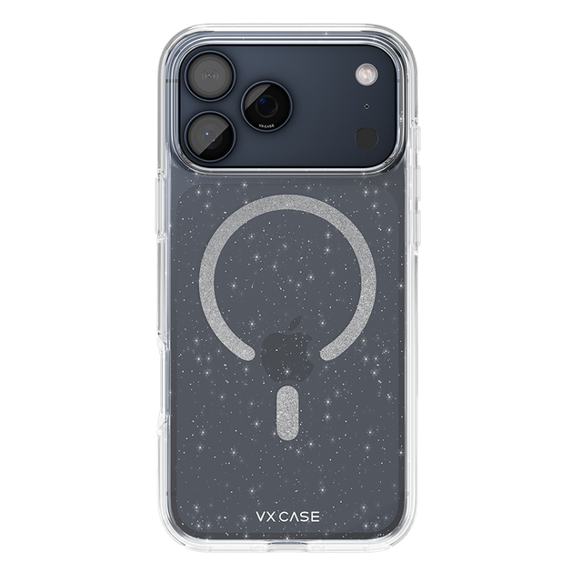 Capa MagSafe iPhone 17 Pro Max Transparente - Glitter