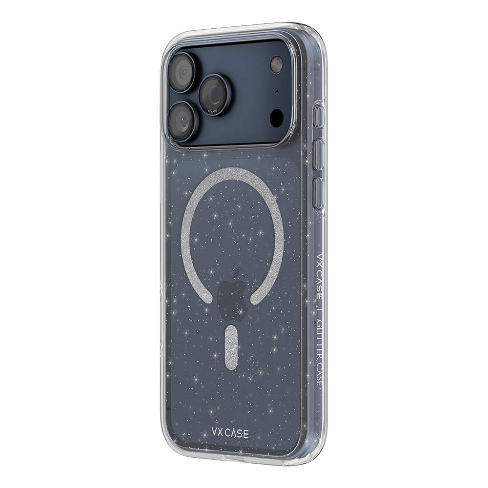 Capa MagSafe iPhone 17 Pro Max Transparente - Glitter