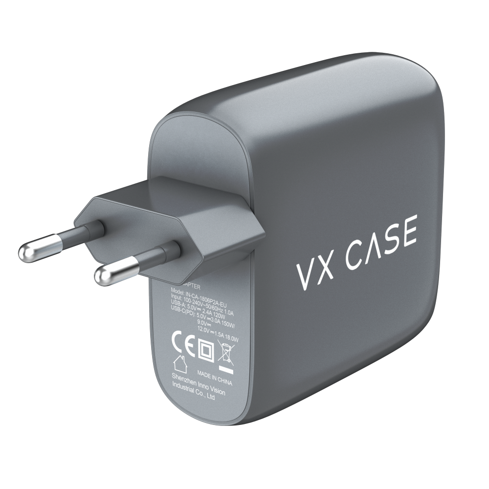 Carregador de Parede Turbo com 1 portas USB + 2 Type-C Turbo 65W