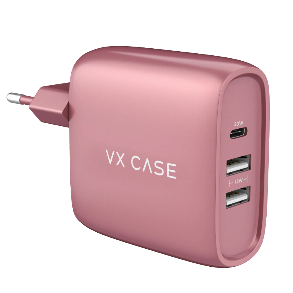 Adaptador de Carga Turbo 2 USB + 1 Tipo-C PD 32W