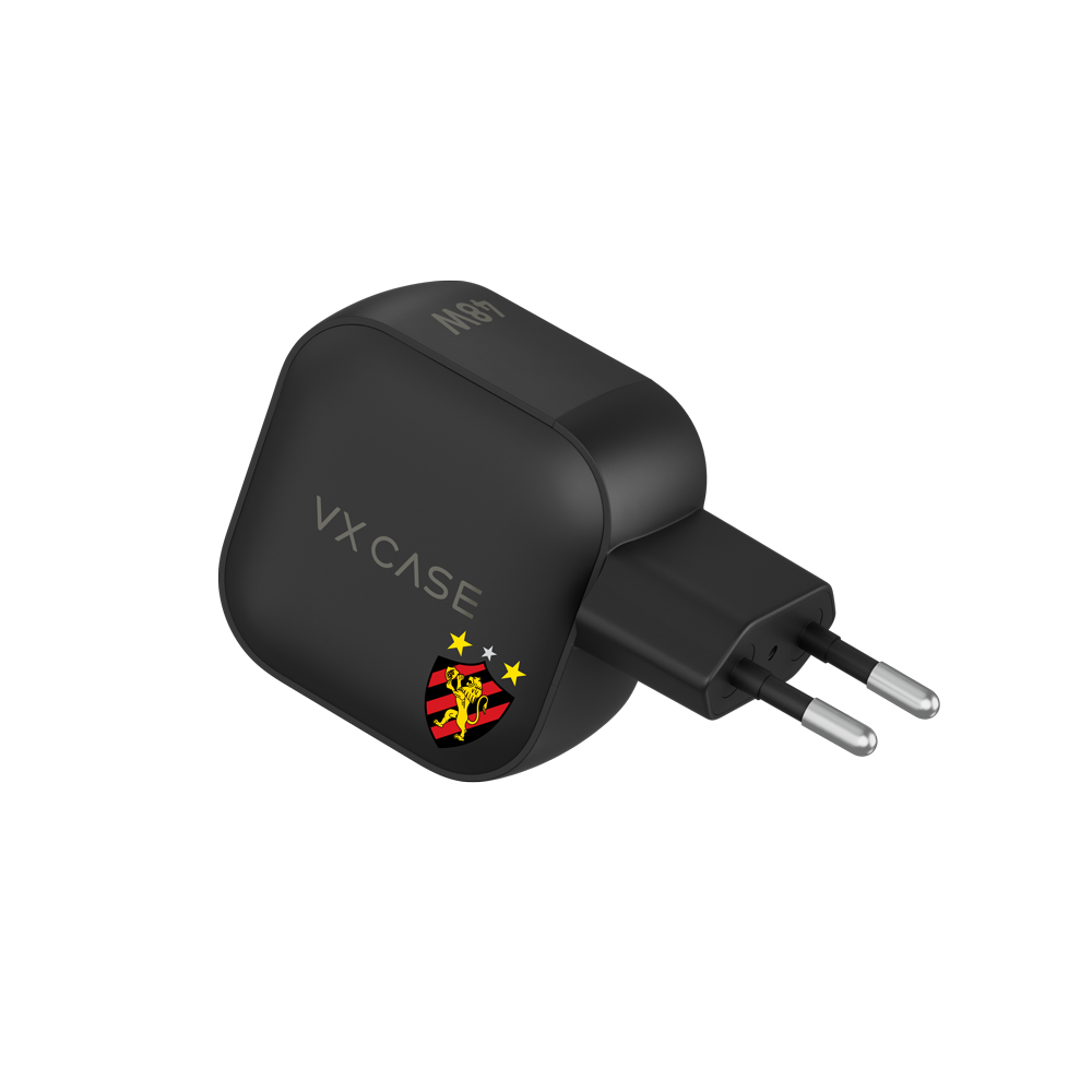 Adaptador de Carga Turbo 48W 2 Tipo-C Striker Preto - Sport