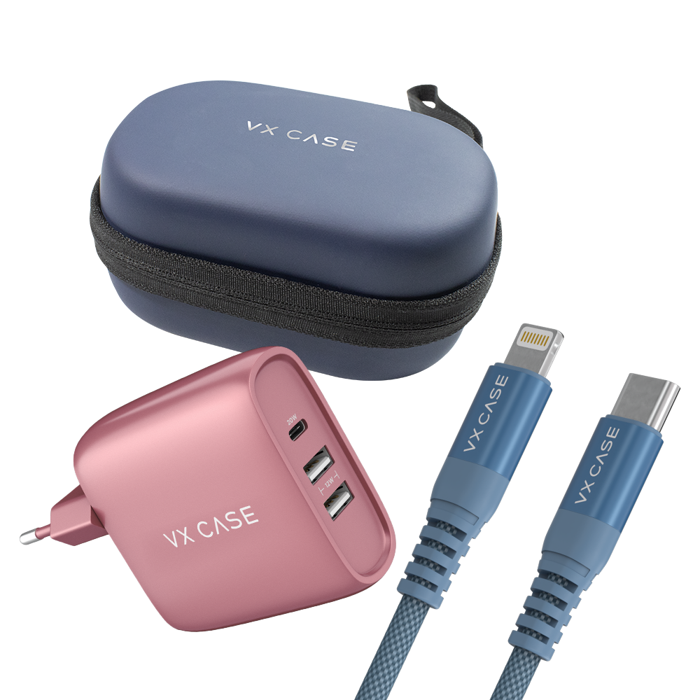 Kit Power Up: Carregador Turbo 32W + Cabo + Bag