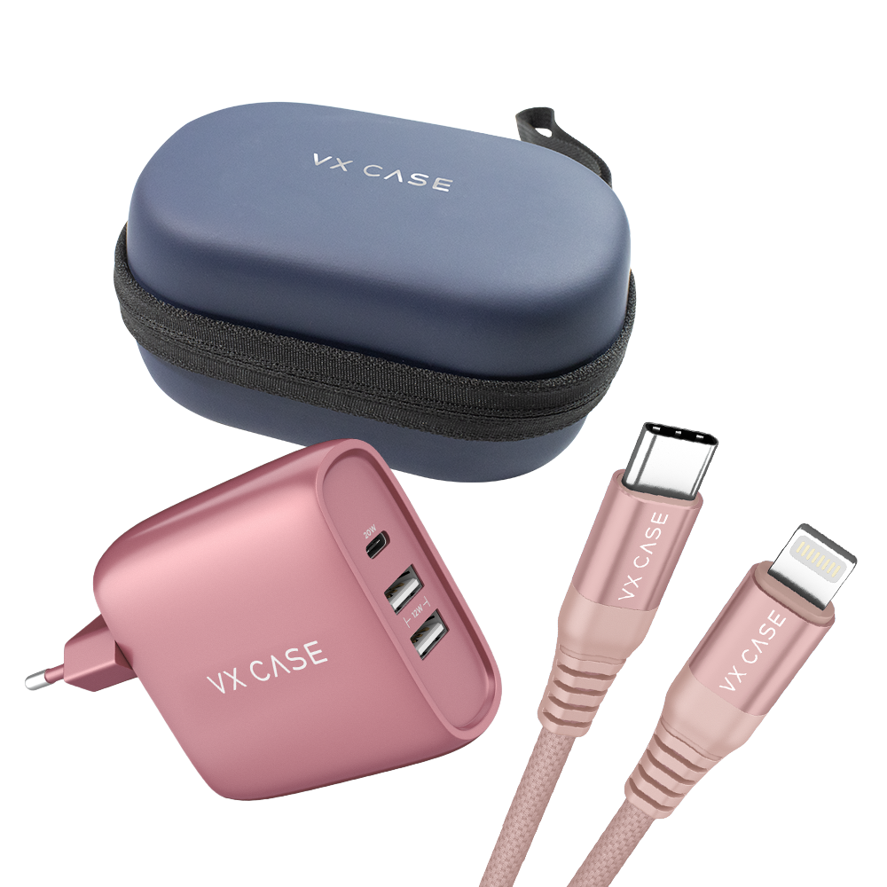 Kit Power Up: Carregador Turbo 32W + Cabo + Bag