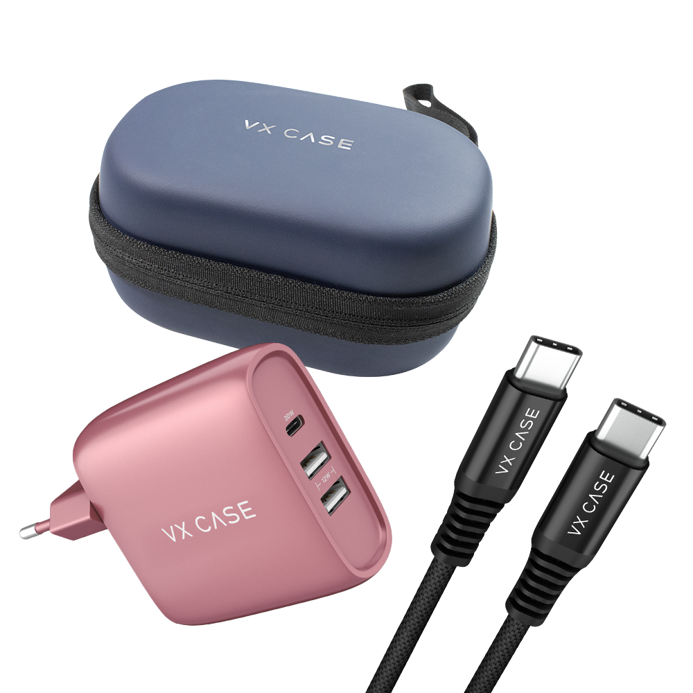 Kit Power Up: Carregador Turbo 32W + Cabo + Bag