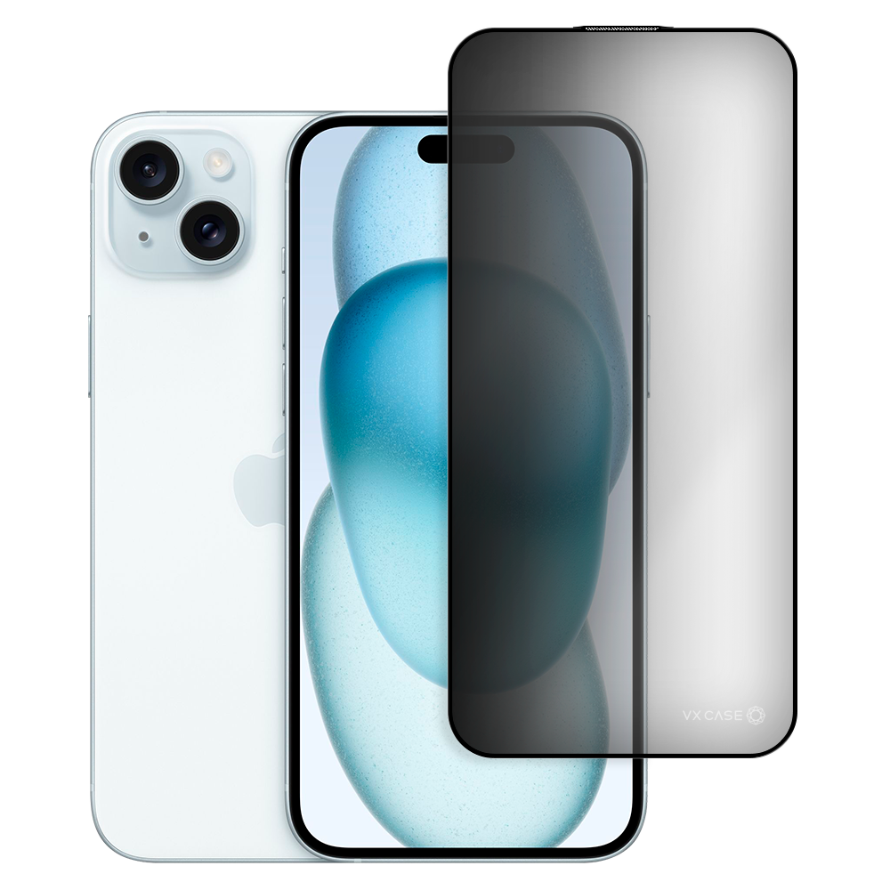 Película Safira Anti Impacto VX Case iPhone 15 Plus - Privacidade