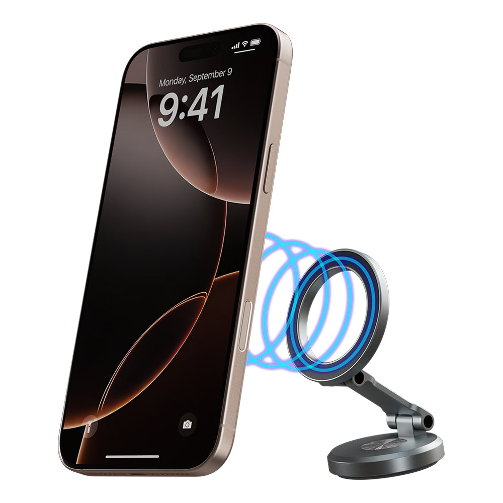 Suporte Veicular MagSafe Cinza - Mag Car Holder 360